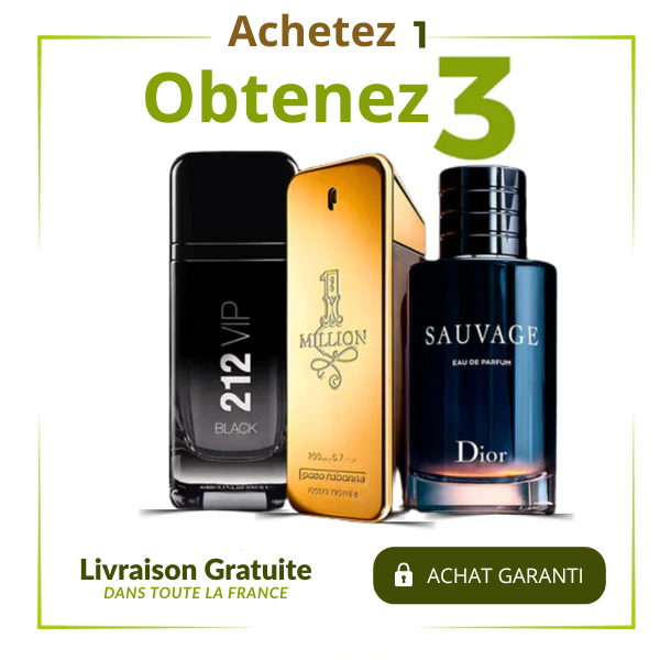 Promo spéciale homme - Achetez 1 et recevez 3!