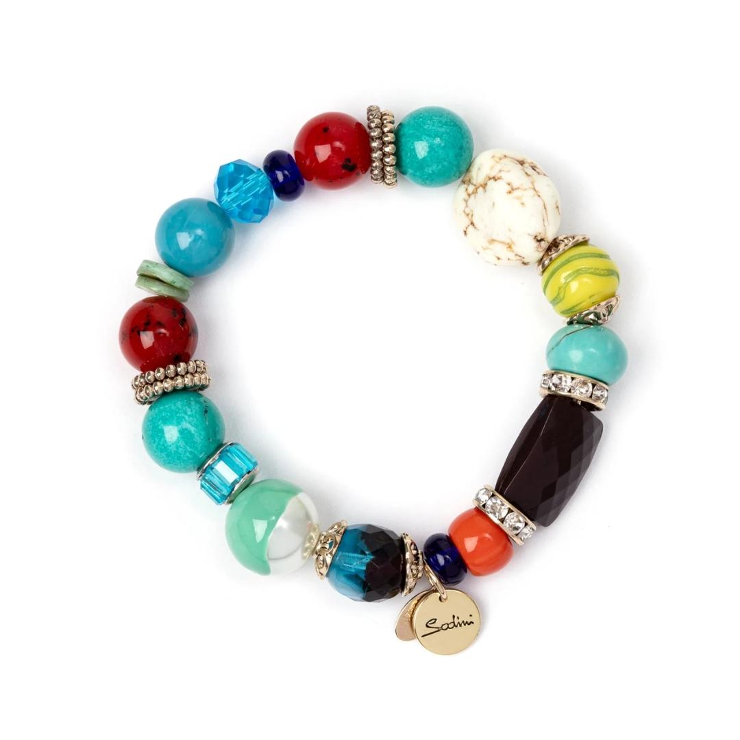 Bracciale Elastico con Grandi Elementi Partenope