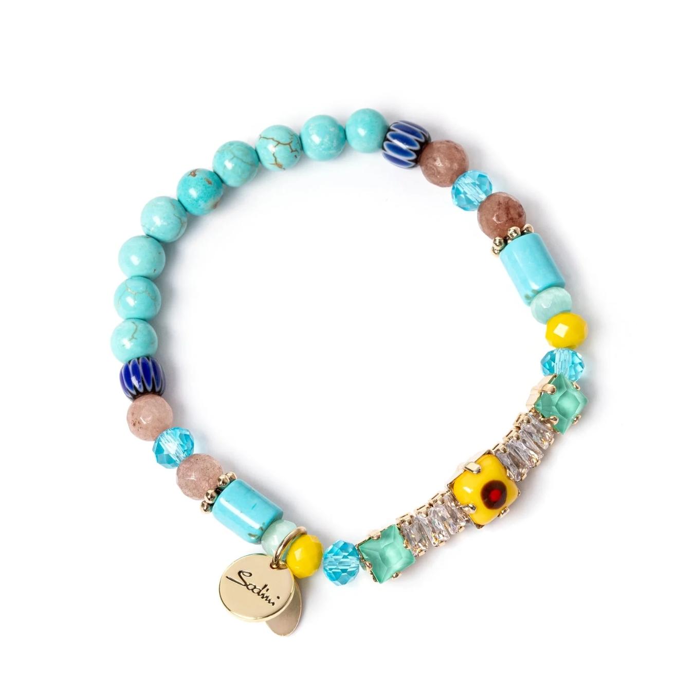 Bracciale Elastico con Charm a Fascia Partenope