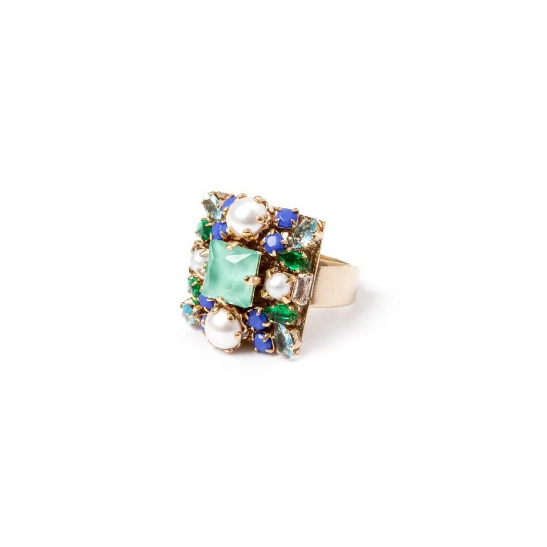 Anello con Top Quadrato Sirens
