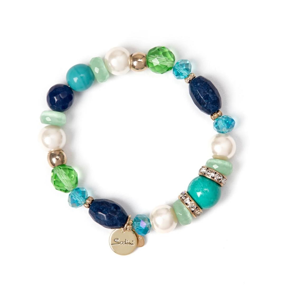 Bracciale Elastico Perle, Perline, Boule e Anellini Sirens
